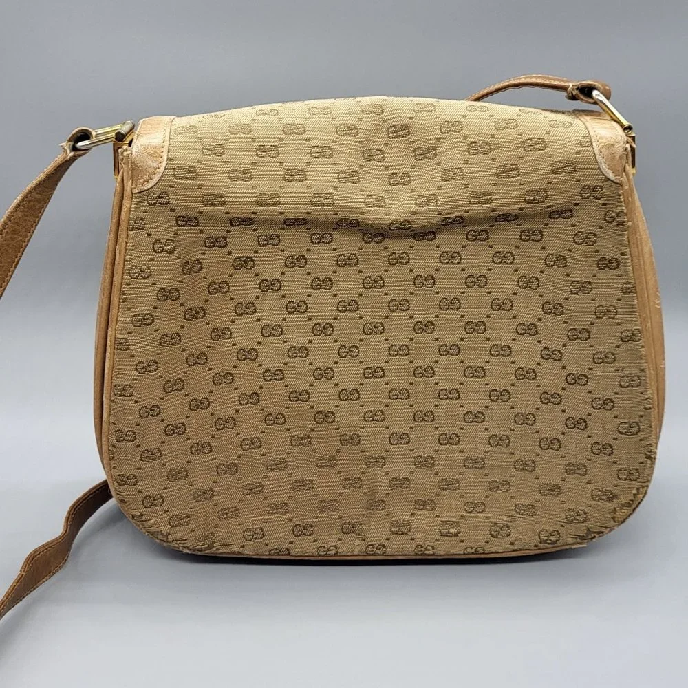 Gucci Vintage Canvas Shoulder Bag - Picture 9 of 16